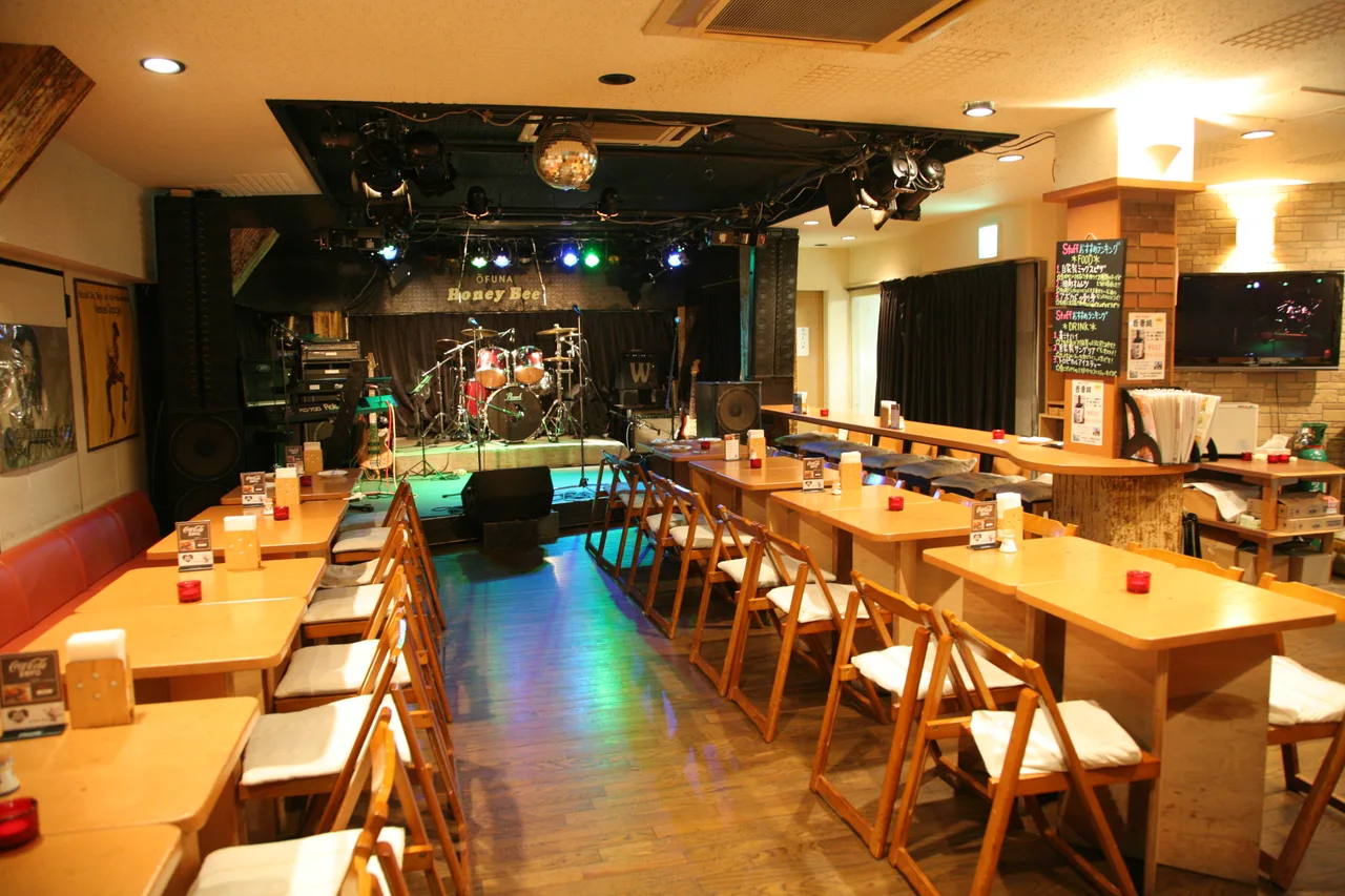 スクール公式HPで紹介されている系列ライブ拠点HONEY BEEの記録